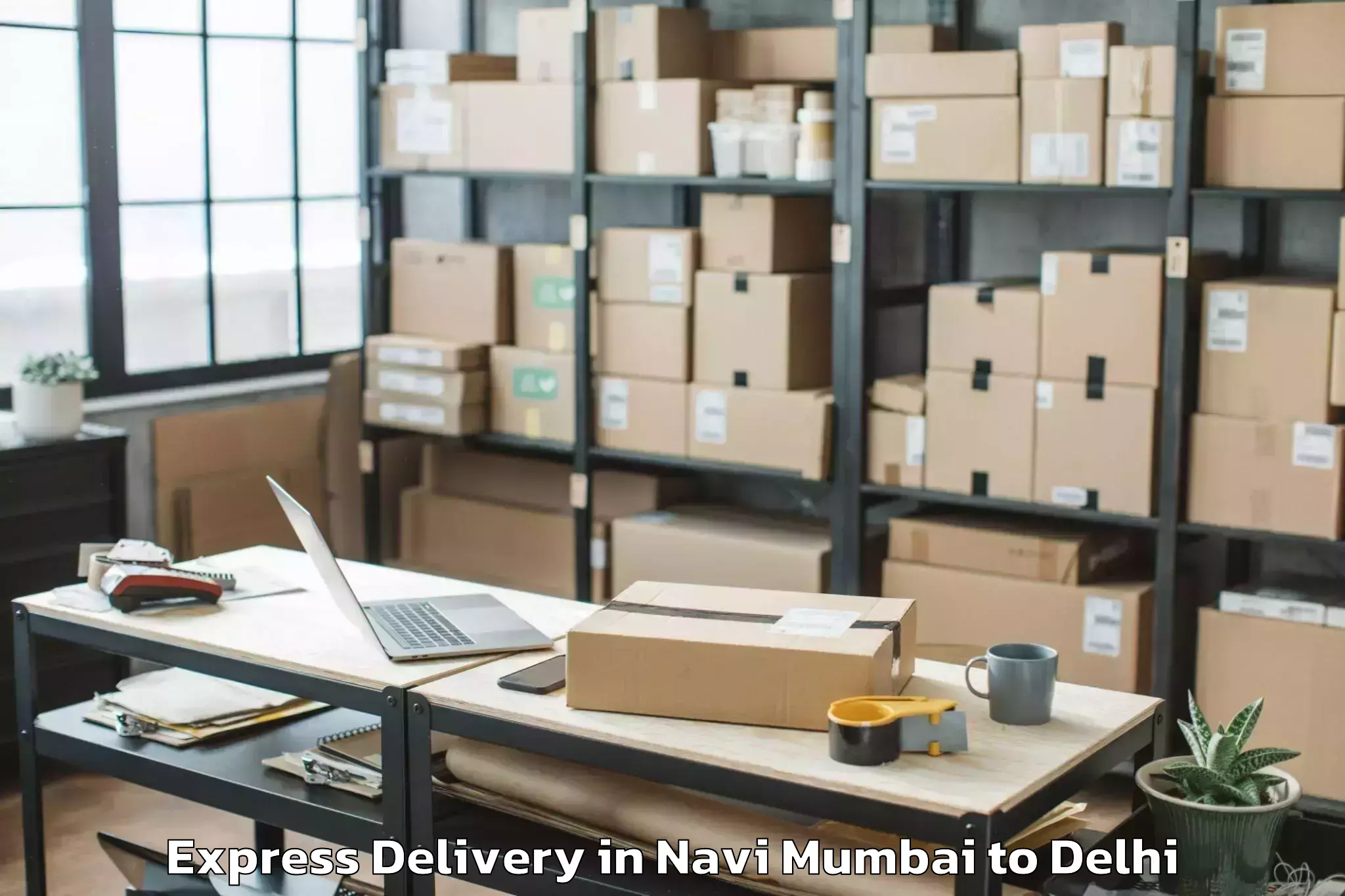 Book Navi Mumbai to Ambience Mall Rohini Express Delivery